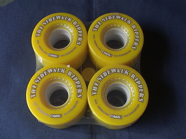  OMG Wheels THE SIDEWALK RIPPERS Yellow 56mm  [14-11-10-1214]